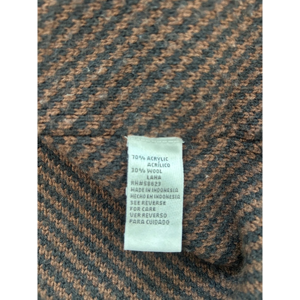 Carducci Womens Brown Colorblock Wool Blend Knit Cardigan Sweater Jacket Size M - Picture 5 of 10
